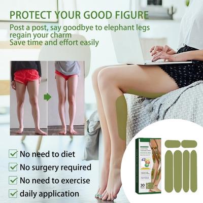 30 Pcs Perna Celulite Redução Patches Natural Herbal Fórmula Perna Emagrecimento Modelagem Hidratante Absinto Asiático Respirável Suave Cuidados Com A Pele Patches