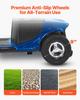 4-Wheel Folding Mobility Scooter for Adults & Seniors, Electric Mobility Scooter with 25KM Long Range, All Terrain Travel Wheelchair with Anti-slip