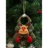 Christmas Dolls Retractable Santa Claus Snowman Elk Toys Xmas Figurines Christmas Gift For Kid Red Xmas Tree Ornament