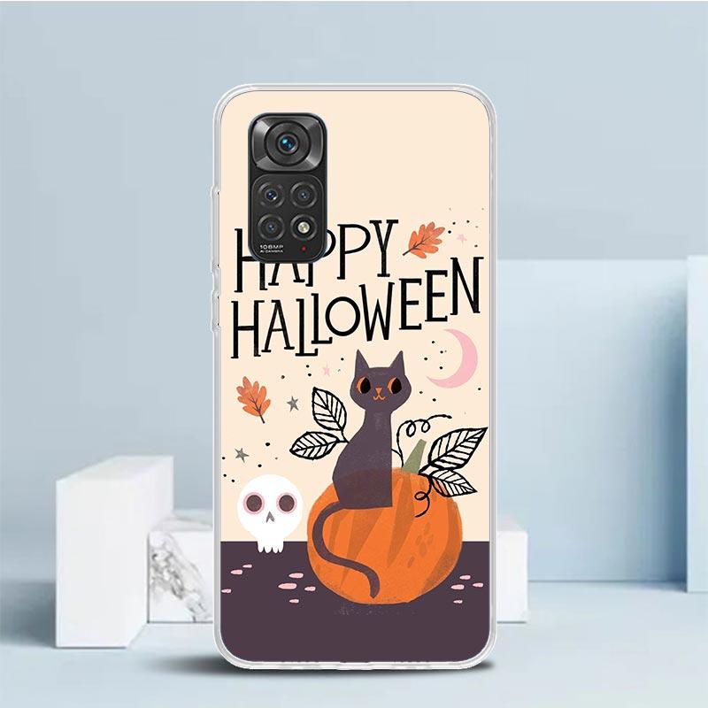Kitten Cat Christmas Pumpkin Phone Case For Xiaomi Redmi Note 15 14 14S 13 12S 12 Pro Plus 11S 11 11T 11E 10S 10 + Soft TPU Back