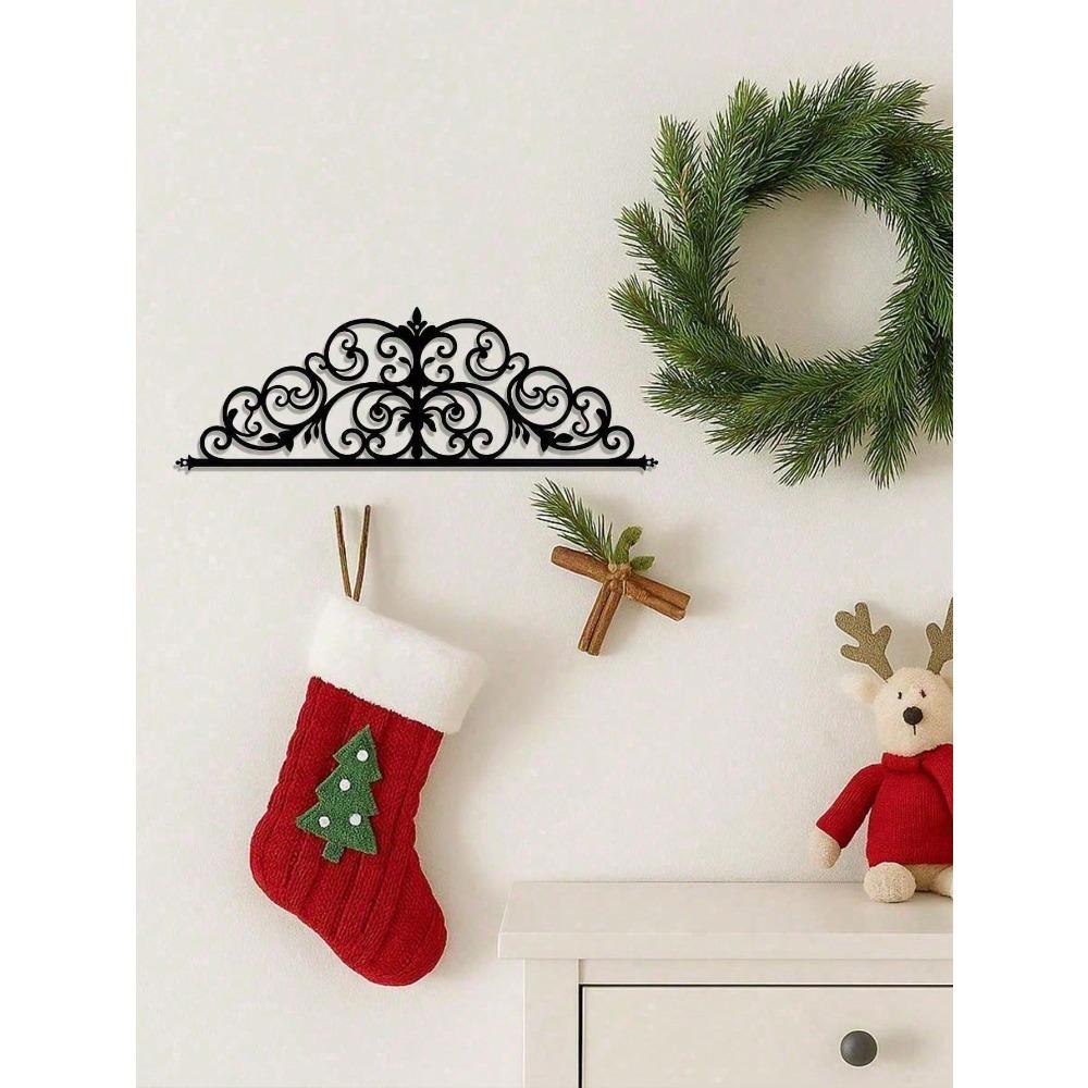 Vintage Metal Door Hanger Floral Wreath for All Seasons Farmhouse Wall Decor for Living Room Bedroom Kitchen Home Aesthetic Gift for Women