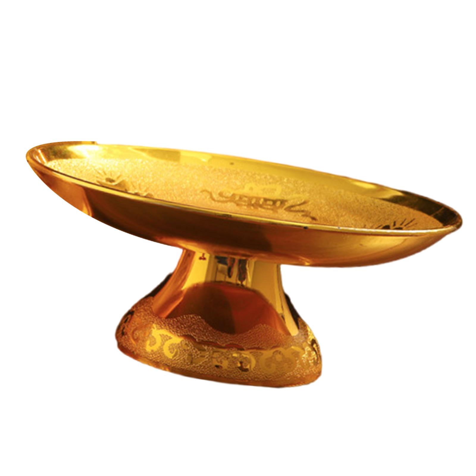 

Багатоцільова таця для подачі з високою ніжкою, тарілка для фруктів, закусок та церемоніального використання, буддійська чаша для поклоніння B