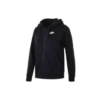 Logo Printed Zip-Up Hoodie Women Jackets Black DQ5472-010