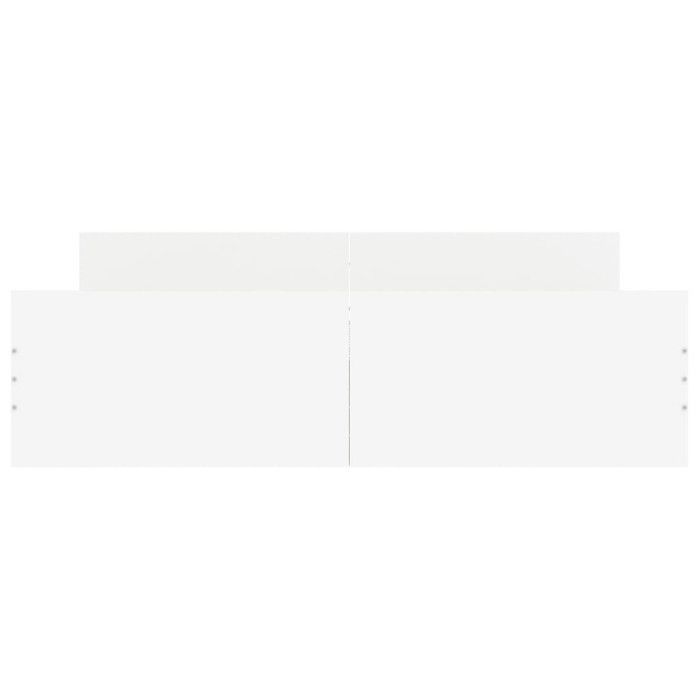 VidaXL Bed Frame with Headboard and Footboard White 160x200 Cm 3203761
