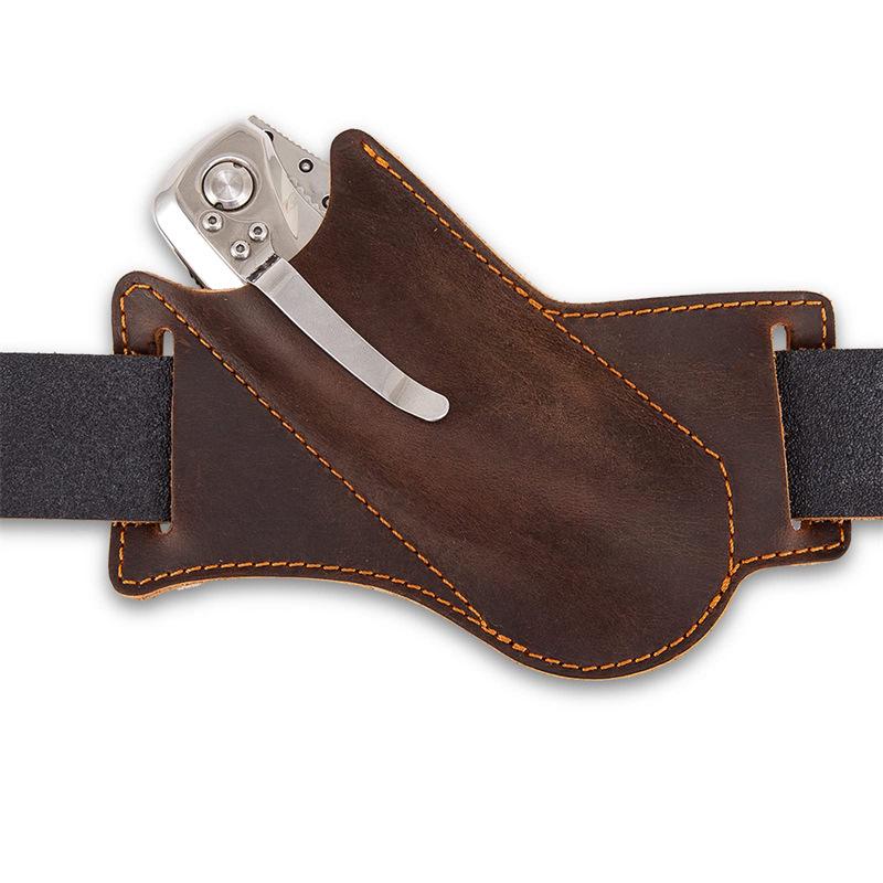 EDC Taktisches Outdoor-Überlebenswerkzeugset: Klappmesser, Scheide und Gürteltasche