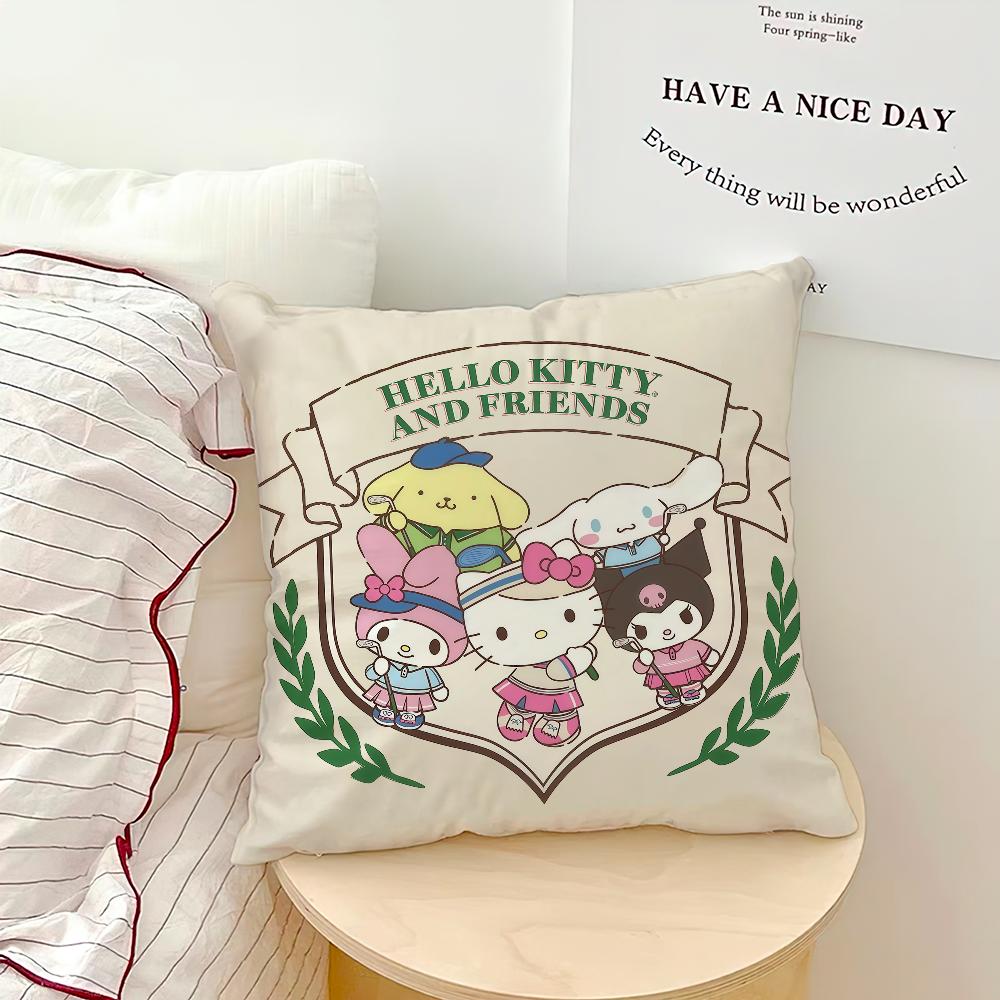 Cute Cartoon Sport H-Hello K-Kitty And Friends Sro Comfort Soft Hogar Pillowcase Sofa Living Room Bed Home Decor Pillowcovers