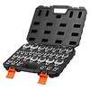 VEVOR Crowfoot Wrench Set, 3/8" Drive, 30-Piece Metric and SAE Size Crows Foot Wrenches, Cr-Mo Alloy Steel, with Storage Case