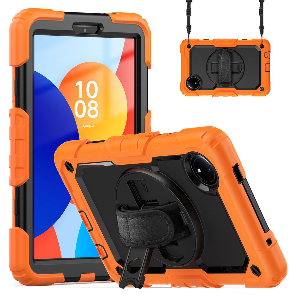 360 Rotatable Stand Case For Redmi Pad SE 8.7 2024 With Screen Protector Heavy Duty Cover For Redmi Pad SE 4G 8.7inch Shockproof