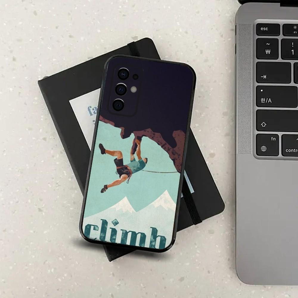 Rock Climbing Phone Case For Samsung S24,S21,S22,S23,S30,Ultra,S20,Plus,Fe,Lite,Note,10,9,5G Black Soft Cover