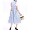 Beer Festival Costume Bavarian Women's Performance Costume Stripe Print Square Neck Dress