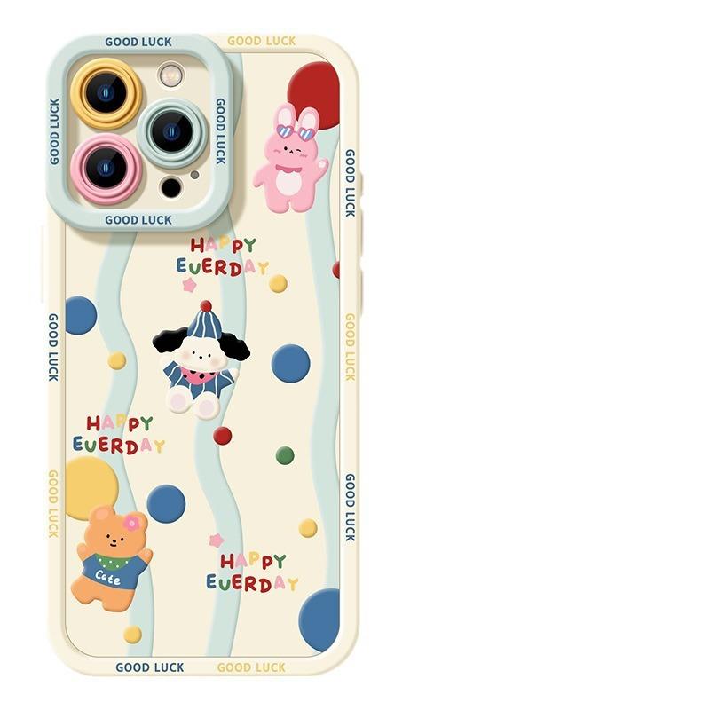 Compatible with Apple 16, Anime 15plus, Cartoon 14, Silicone Soft Case 13, Mini Phone Case 12promax