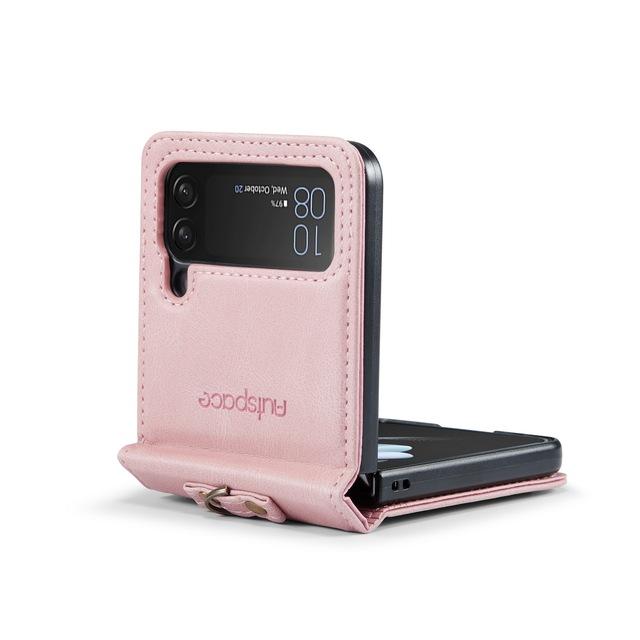 Matowe skórzane etui odporne na odciski palców do Samsung Galaxy Z Flip4 Flip 4 5g Antypoślizgowe etui na akcesoria do telefonu