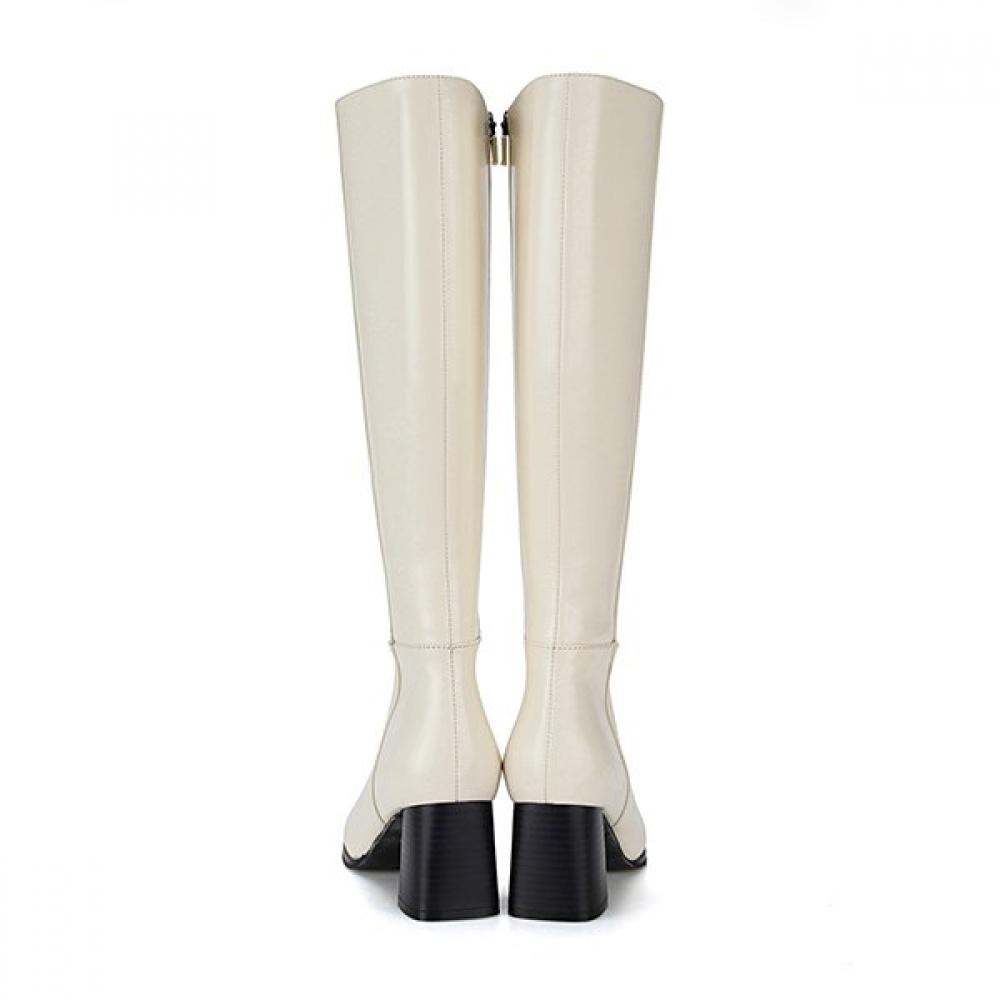 BARBARA Leather Breathable 6.5cm Long Boots Bbg851iv