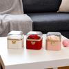 Cute Rotating Rose Box Dustproof Necklace Storage Case Fashion Flip Necklace Box  Proposal Artifact