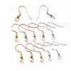 50pcs 2-Styles 925 Sterling Silver Plated Gold Rhodium Earrings Hooks Findings for DIY Earring Jewelry Making Accessories 