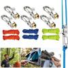 2Pcs/Set Self-locking Rope with Roller Tensioner Rope Tightening Tool  For Camping Boating