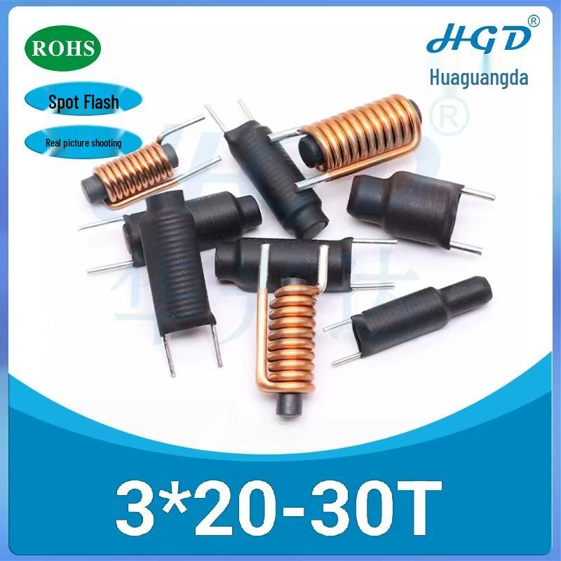 10-Pack Assorted R-Magnetic Rod Inductors: Sizes 3*10, 3*15, 3*20, 4*15, 5*10, 5*20, 6*15, 6*25, 1UH