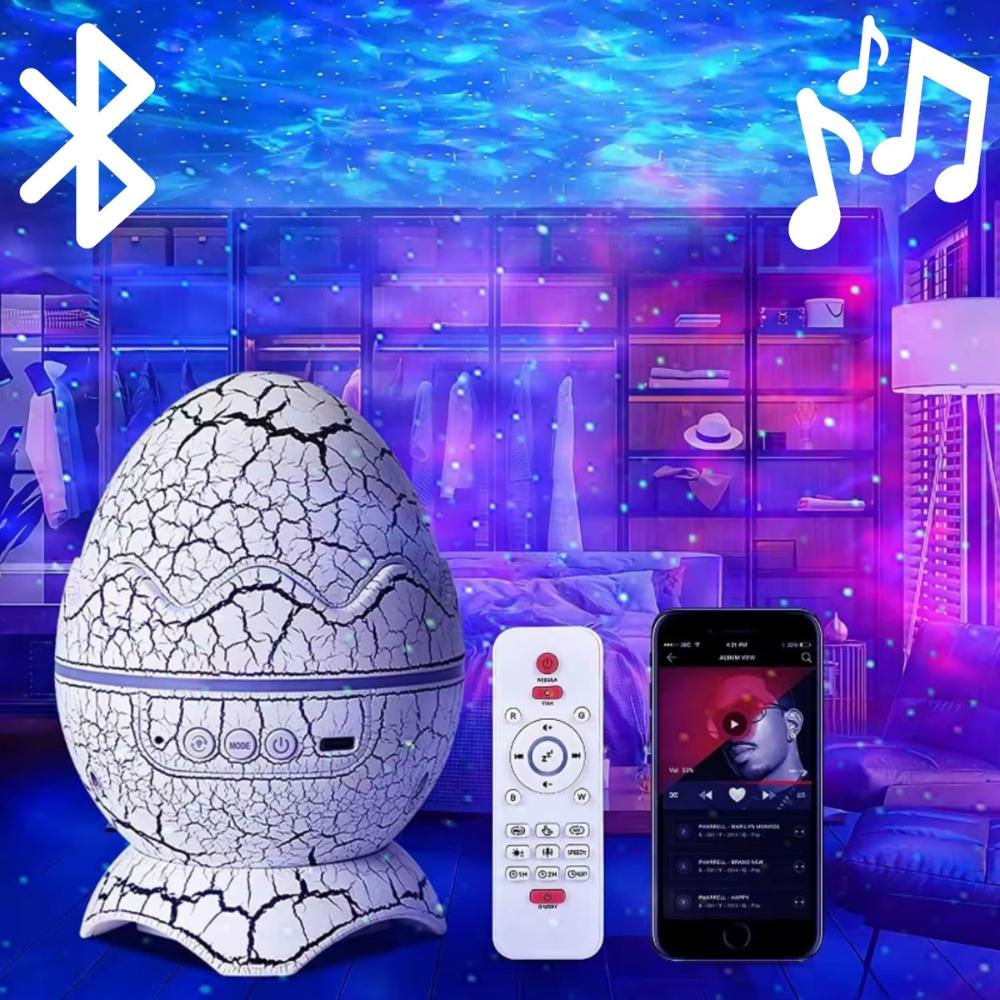 Star Projector Night Lamp Sky Projector Rotating Bluetooth Speaker Remote Control