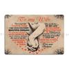 To My Wife Love Husband To My Husband In Heaven I Was Supposed To Spend The Rest Of My Life With You Metal Tin Sign Poster