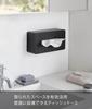 Yamazaki Film Hook Tissue Regular X X Tissue Kitchen Floating 5588 Case, Size, Black, Approx. W26.2 D13.2 H8.3cm, Tower, Box, Paper, Storage,