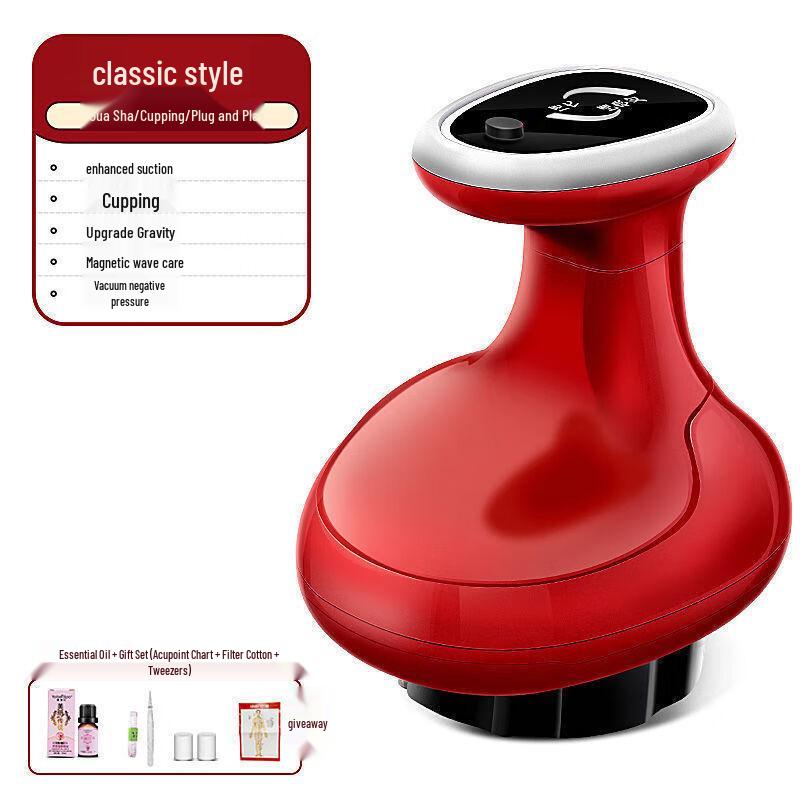 KaLei Electric Gua Sha Massager for Body - Plug-in, 2 Modes, Essential Oils CN plug (adapter included)