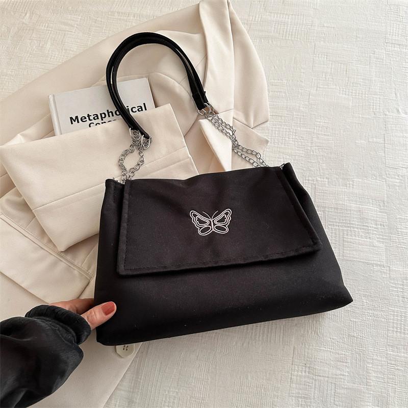 

Chic Spring Street Style Pu Material Chain Shoulder Crossbody Bag With Car Line Elements чёрный