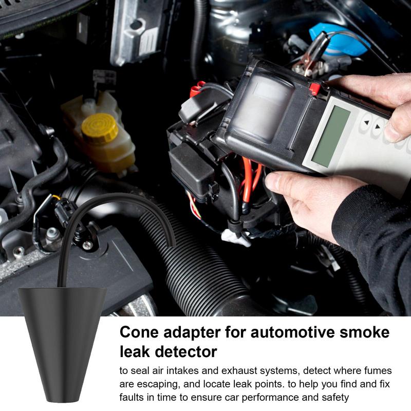 Portable Cone Adapter Smoke Diagnostics For Car EVAP Leak Locator Tester Smoke Cone Leak Detector Exhaust Intake Boot Adapter