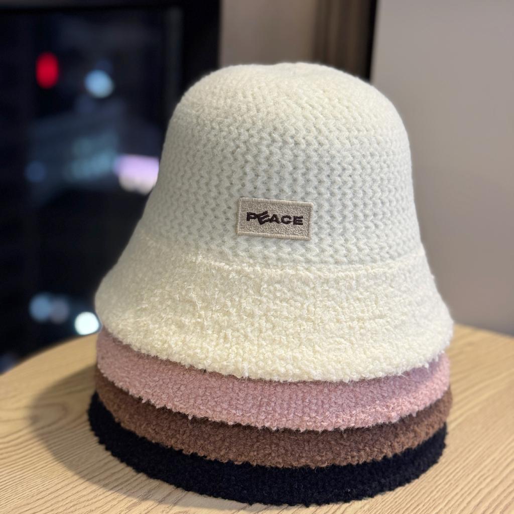 New Large-head Circumference Fisherman Hat for Women, Makes the Face Look Smaller, Plush and Thickened for Autumn and Winter, Warm and Windproof,