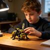 Cyberpunk Bee 3d Printed Ring Crafted From Smooth 8.5 Cm 1 Pc