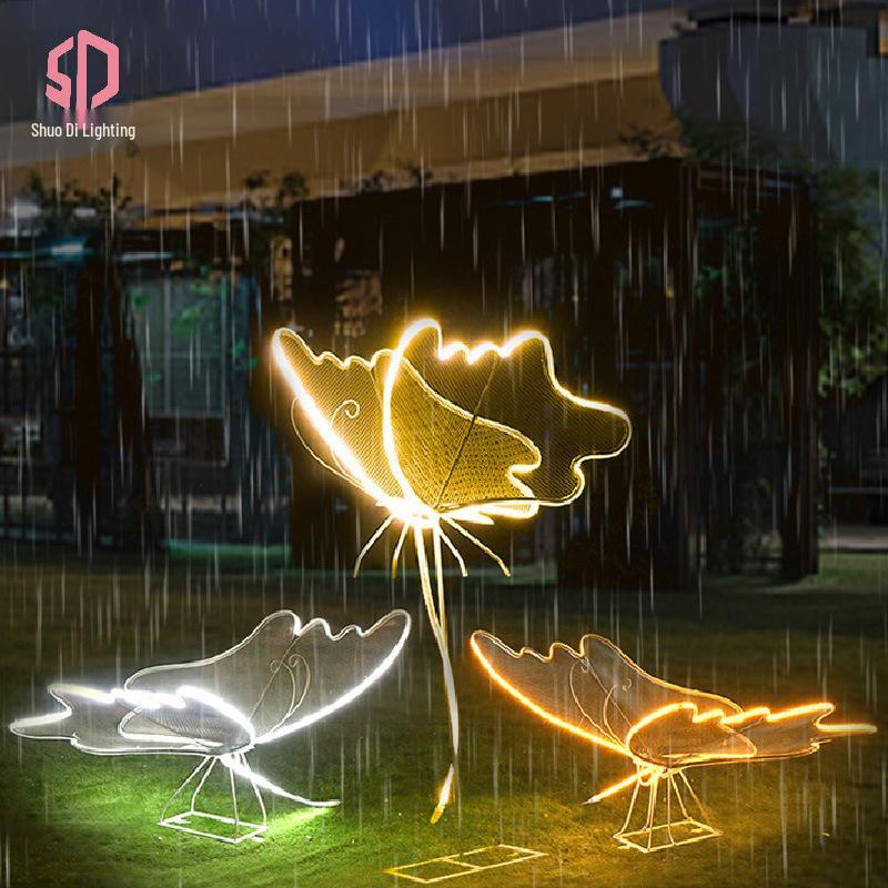 LED Dynamic Glowing Butterfly Outdoor Waterproof Garden Lights