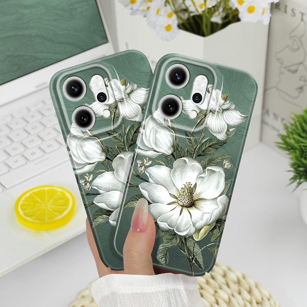 Gorgeous Magnolia Phone Case For OPPO Reno 14 14F 13 13F 12 12F 11 11F 10 8 8Z 8T 7 7Z Pro 4G 5G Film Hard Cover