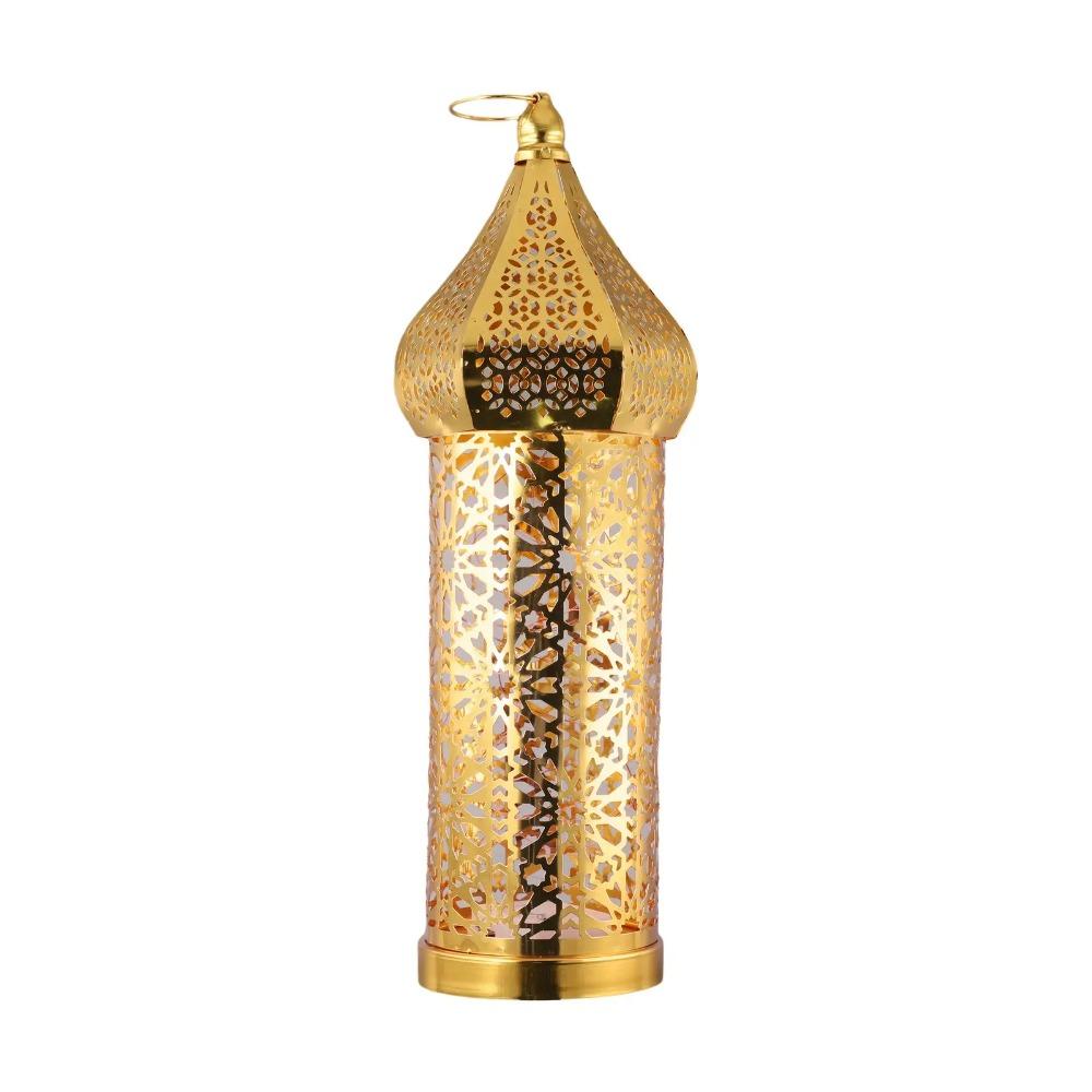 Vintage Moroccan Night Light Hollow Eid Lamp Home Ornament Ramadan LED Light Mosque