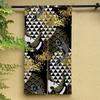Qinunipoto Noren Japanese Style Carp and Wave Pattern Noren Width 85 X Length 150 Cm Interior Blindfold Stylish Blinds Light Blocking Room Divider