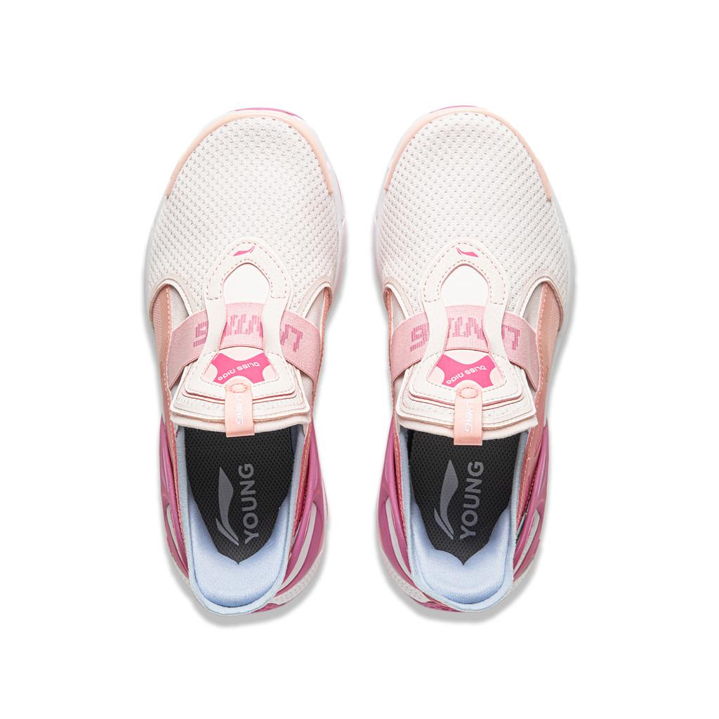 Li Ning Kids Color Block Comfortable Versatile Shock Absorption Rebound Support Low Top Casual Shoes Kids Casual Shoes YKCU102-6