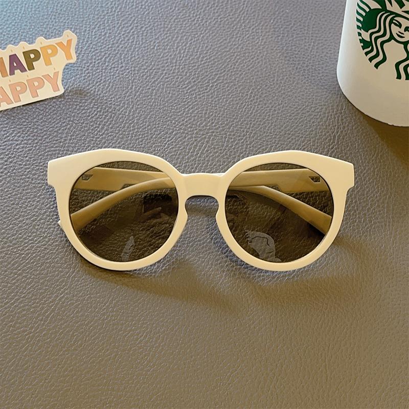 

Latest Kids Adorable Checker Panel Color Round UV400 Sunglasses Baby Girls Outdoor Use Sun Protection Sunglasses Children Sun Eyeglasses 0-8 years old