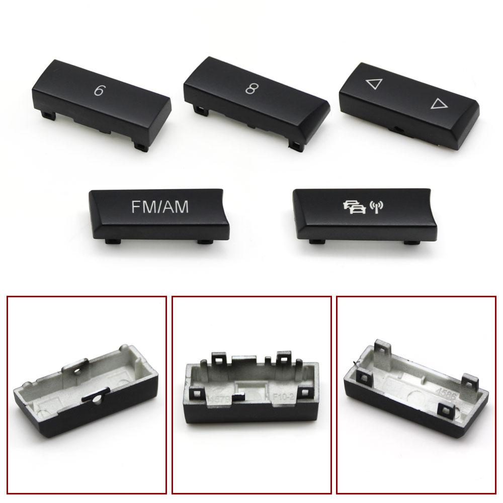 Dashboard Multimedia Radio CD Player Digit Button Switch Cover For BMW 5 5GT 6 7 Series F07 F06 F12 F13 F10 F11 F18 F01 F02 F04