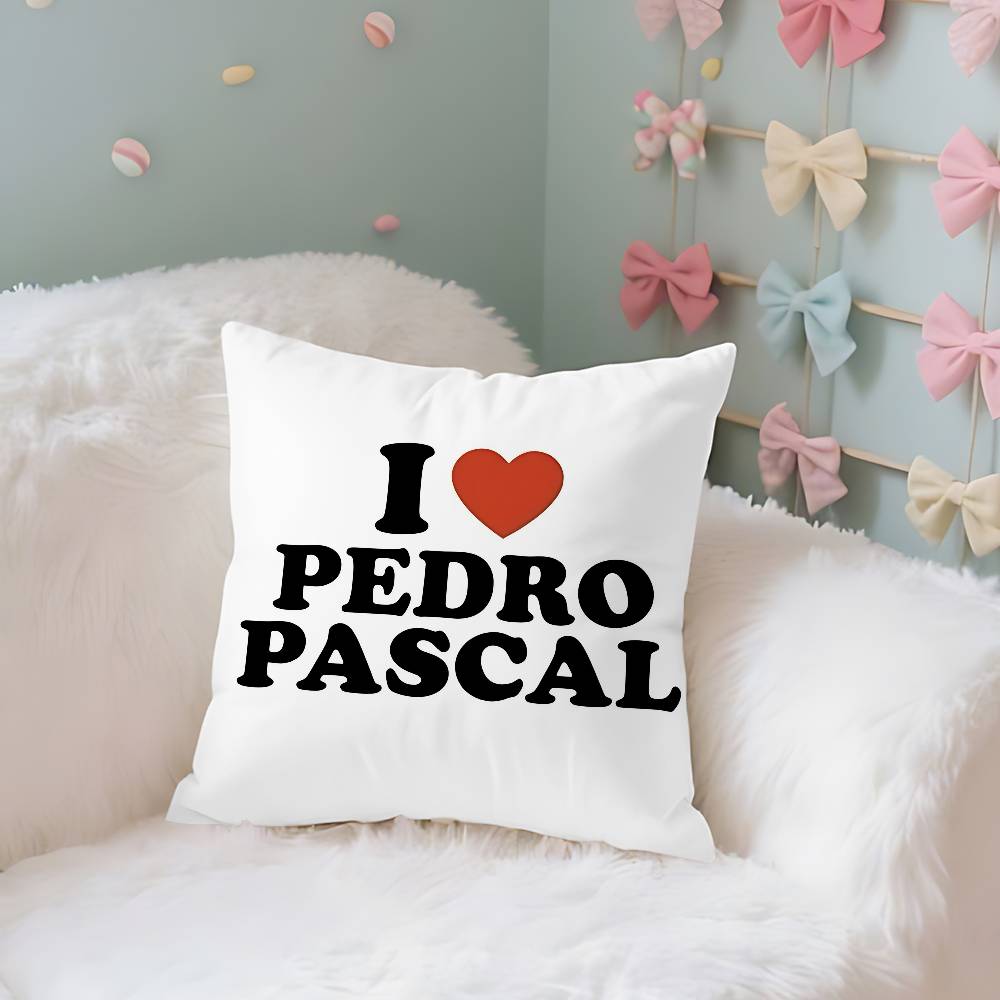 Funny PPedroPascalMMoodMeme Case Plush Fabric Soft Pillowcase Double Sided Print Cushion Cover Household Gifts
