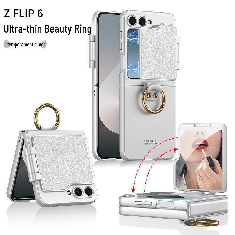 

Ультратонкий Чехол-Кольцо для Телефона Samsung Galaxy Z Flip 6 - Новый Женский Дизайн Flip5