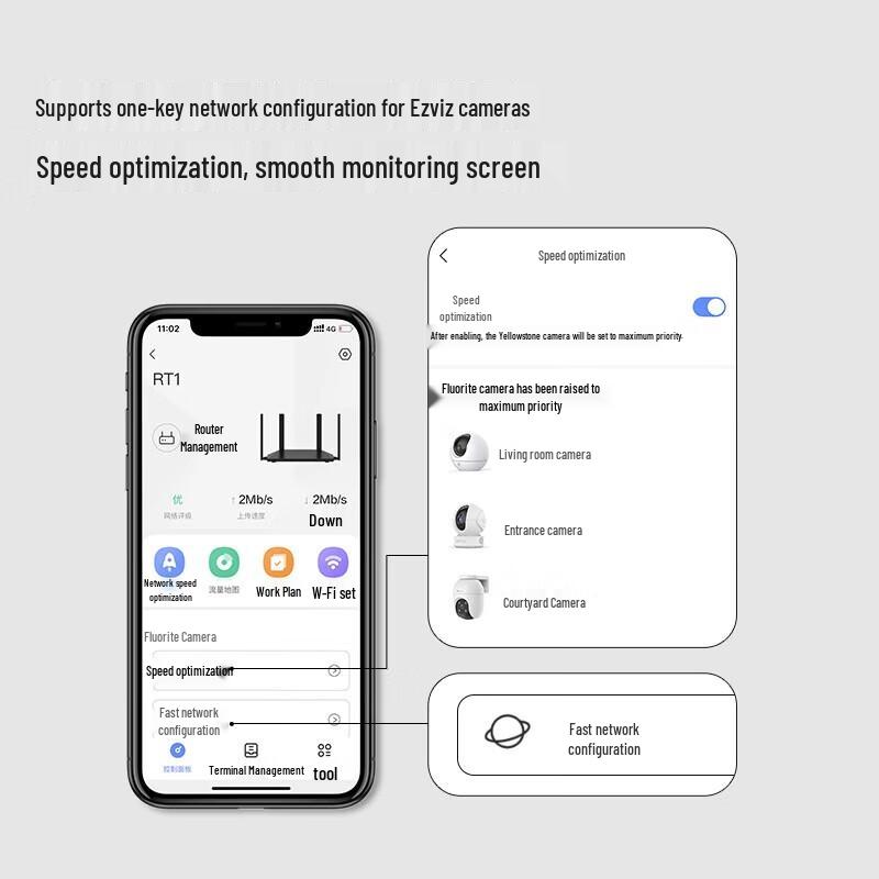 EZVIZ RT1 Wi-Fi 6 AX3000 Smart Home Router