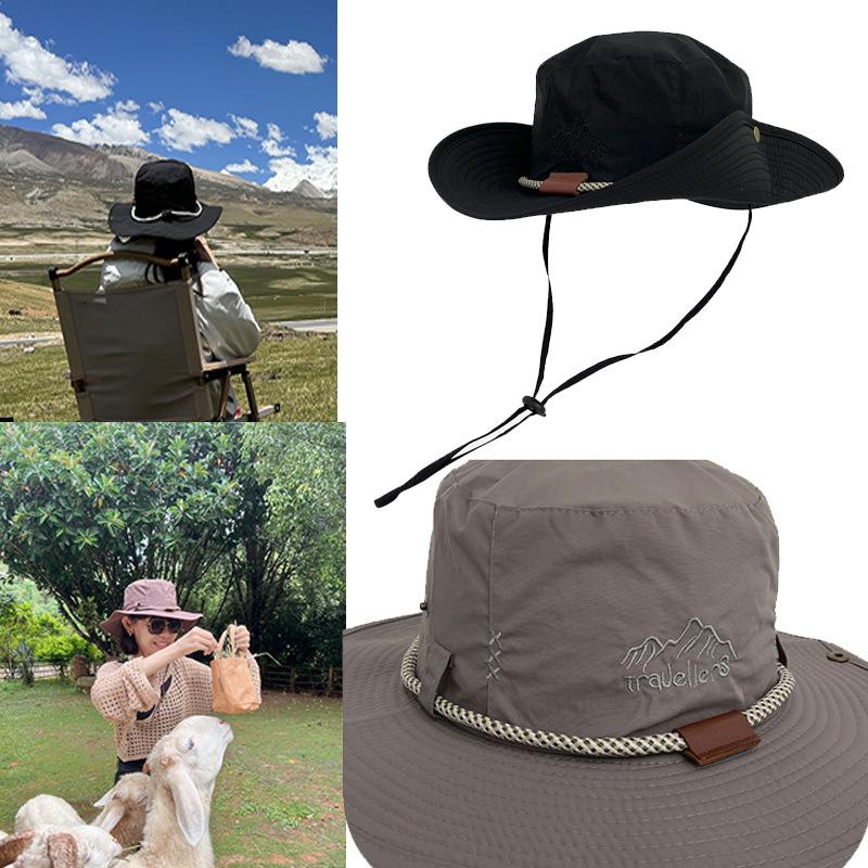 Outdoor Breathable Summer Fisherman Hat Men and Women Camping Mountaineering Sun Protection Hat Fishing Shade Western Cowboy Hat