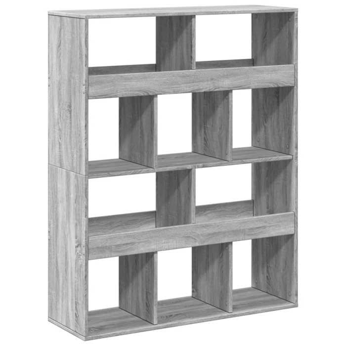 VidaXL Bookcase Sonoma Grey 100x33x125.5 Cm Engineered Wood 3309362