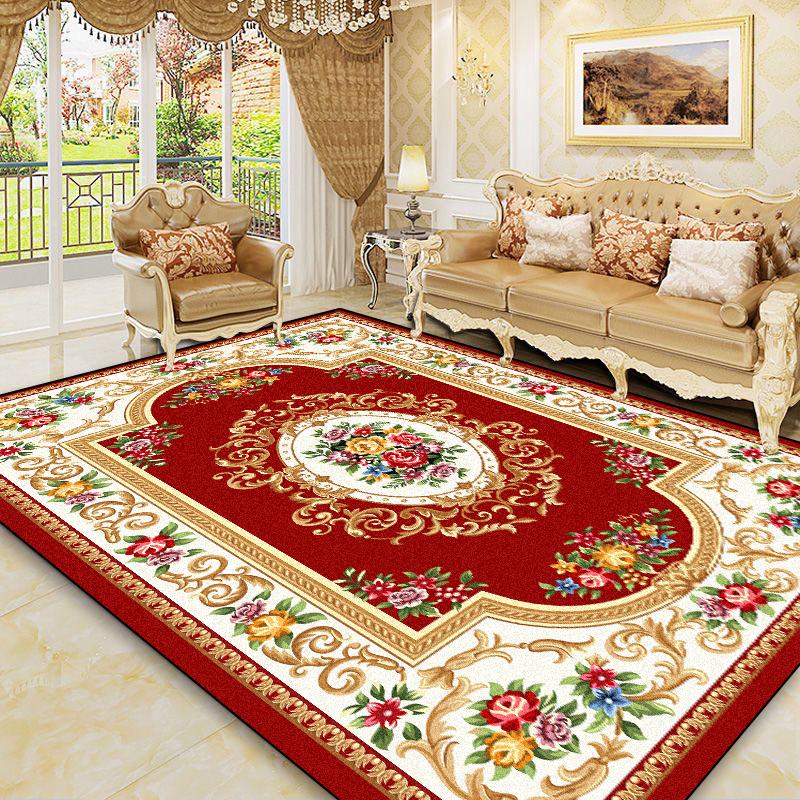 Evropské luxusní koberce pro obývací pokoj 200x300 cm Měkké koberce Dekorace ložnice Domácí šatna Plyšová protiskluzová podložka na podlahu Přizpůsobitelné