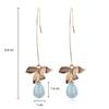 New Fashion 1 Pair Statement Flower Crystal Bead Tassel Fringed Earrings For Women Rhinestone Long Chain Crystal Drop Earrings