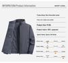 Reversible Plus Velvet Fleece Jacket: Business Casual Stand Collar for Autumn/Winter, Ideal for Middle-Aged Men.