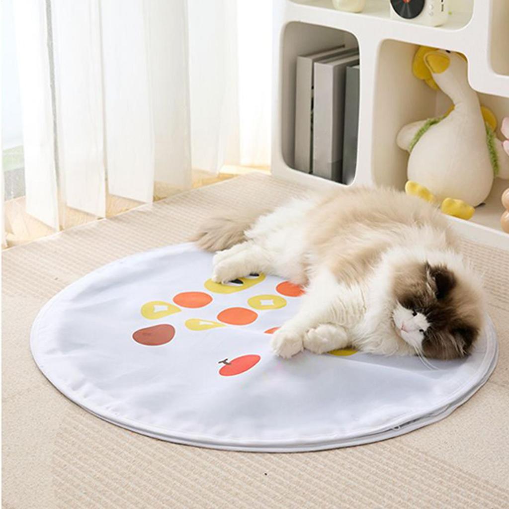 Cat Toys Interactive Automatic Rolling Ball In Cover 2 In 1 Catching Game For Hunting Exercise Indoor Enrichment Chasing