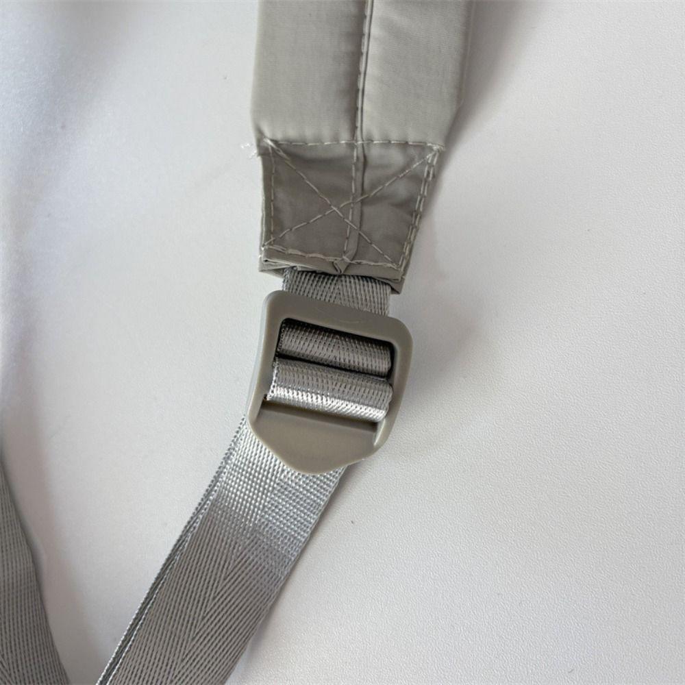 Large Capacity Sports Crossbody Bag Solid Color Outdoor Chest Bag Nylon Shoulder Bag  Hiking