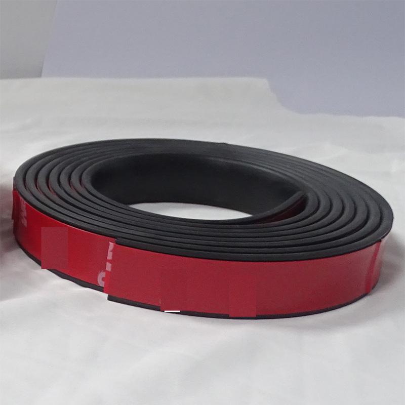 Flat Rubber Foam Seal Strip with Adhesive | Noise Reduction & Weather Stripping for Car Automotive Home Office