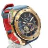 Used Bulova Marine Star Watch Total Weight Approx. 123.4g SS Rubber Automatic Navy Dial 98A227 Men's