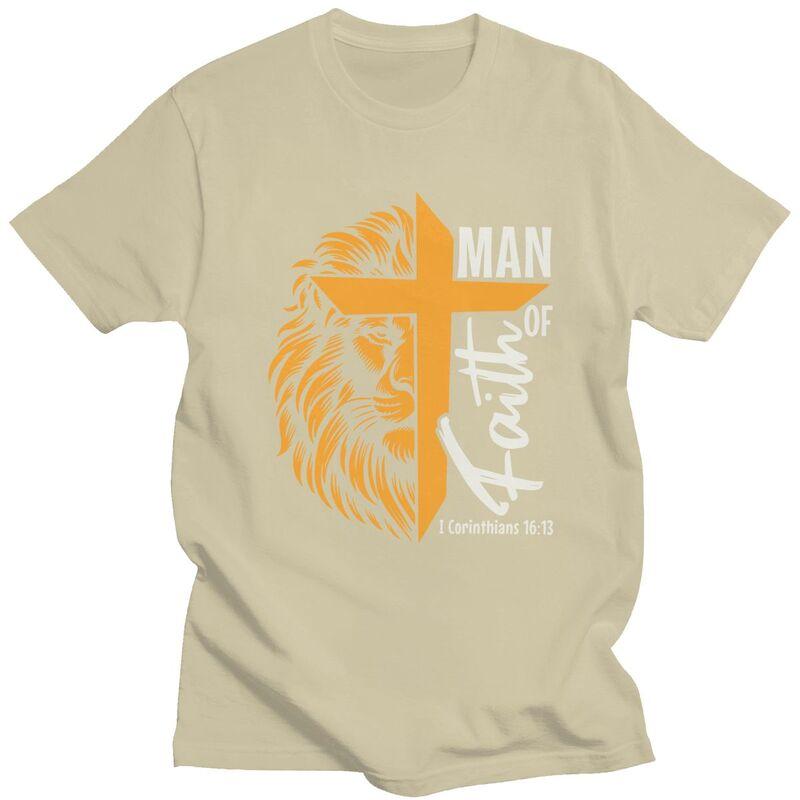 Custom Man Of God Tshirt for Men Short Sleeves Leisure T Shirt Fashion Tshirts Loose Fit 100 Cotton Tees Gift Idea