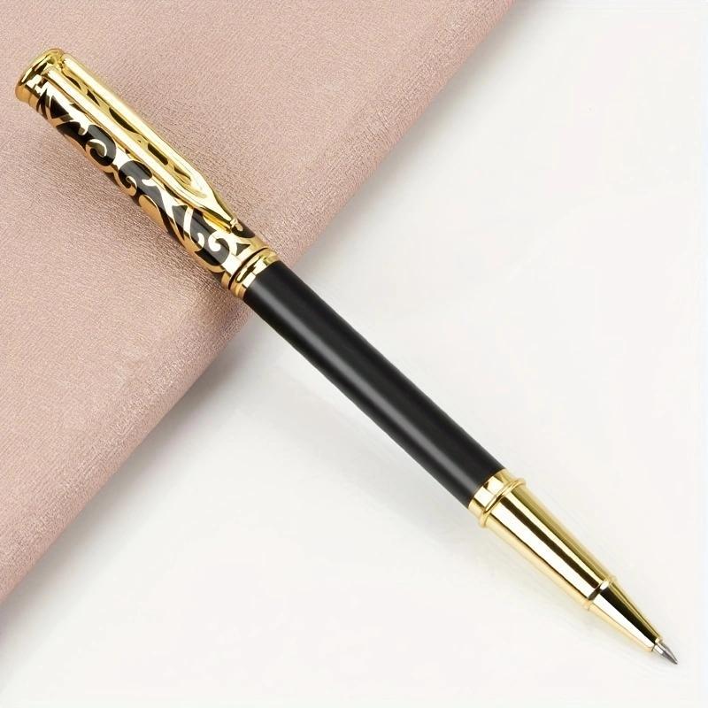 Classic Business Design 0.5mm Metal Signature Pen, Suitable for Men and Women's Business Office Ballpoint Pen (black Ink)